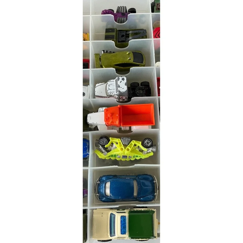 Vintage Matchbox Hot‎ Wheels Diecast Car Lot 48 Cars Carry Case Mixed Collection